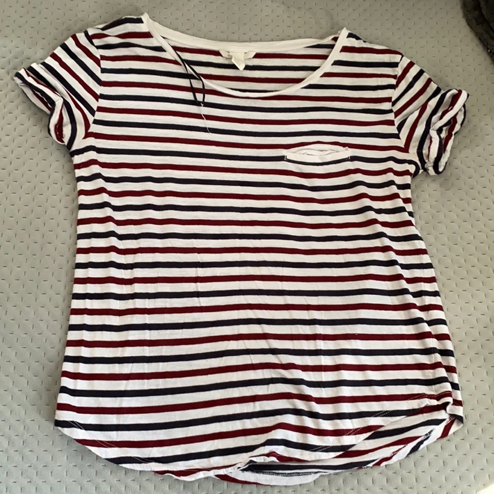 Red,White and Black Striped T-Shirt!